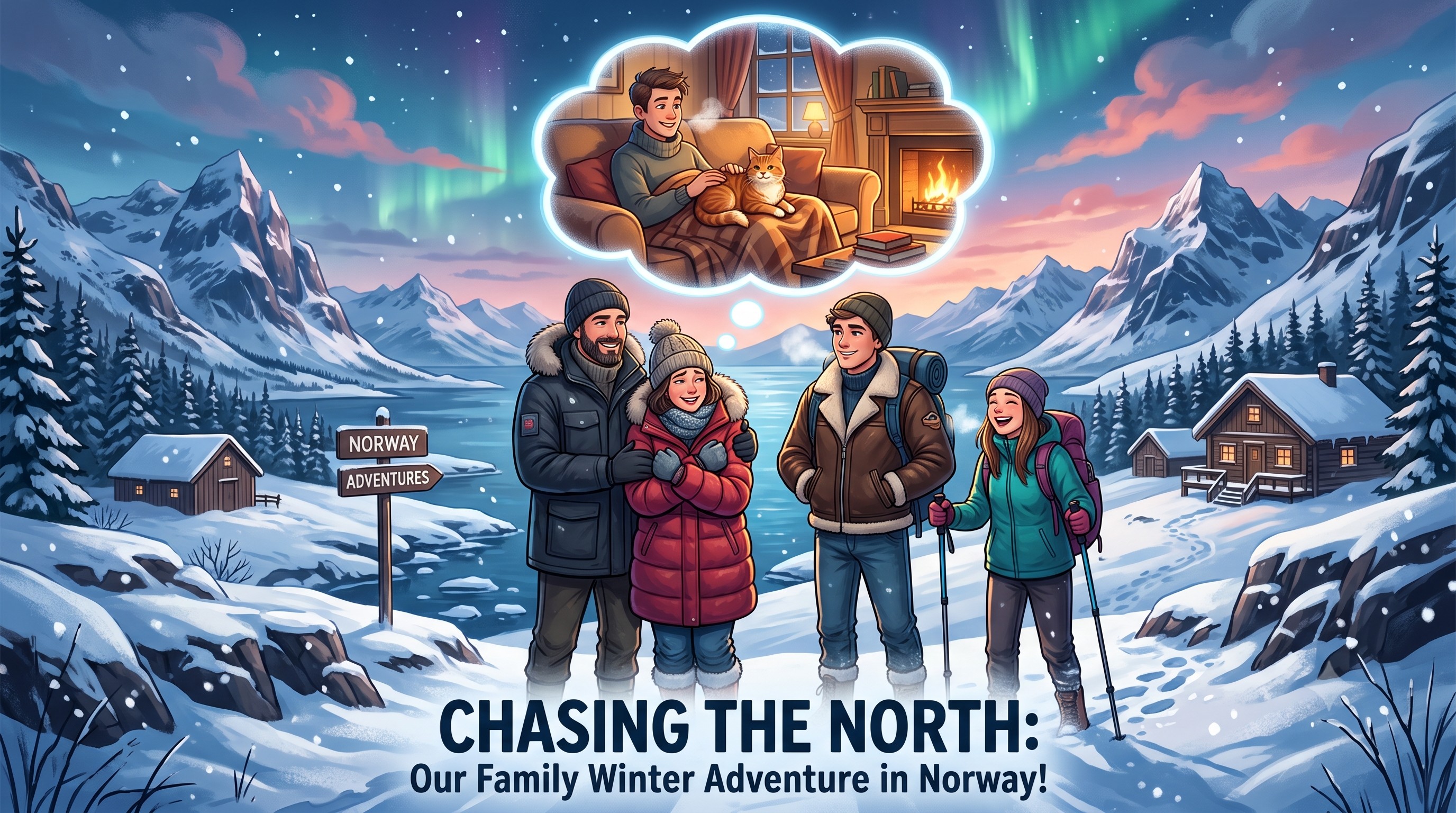 Capa da viagem De Tromsø a Paris (Auroras e Crepes)